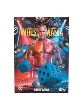 2025 Topps Wrestlemania 41 WWE WORLD Vegas Exclusive Card WM-4 RANDY ORTON /499